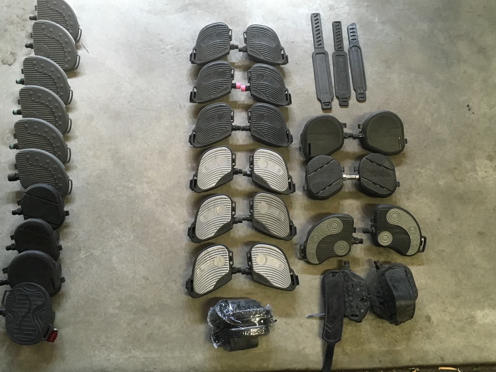 11 sets – Exercise Bike Replacement Pedals Stationary Bicycle-with misc15 pedals