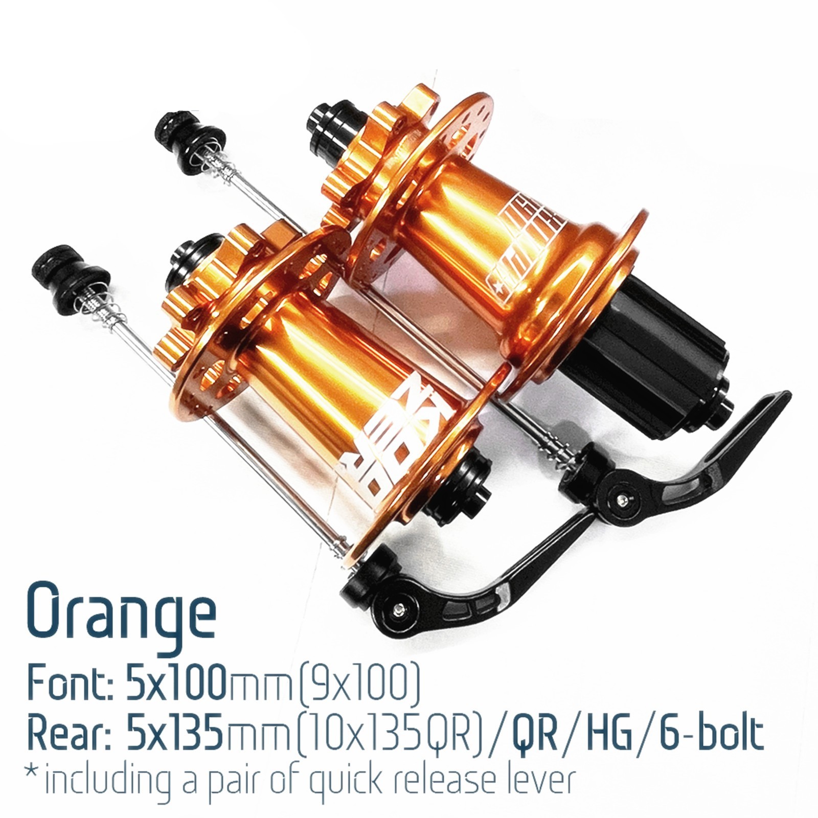 Replace for KOOZER XM490 PRO MTB Hub 32H 6 Bolt QR Disc Brake HG, 5x135mm/100mm