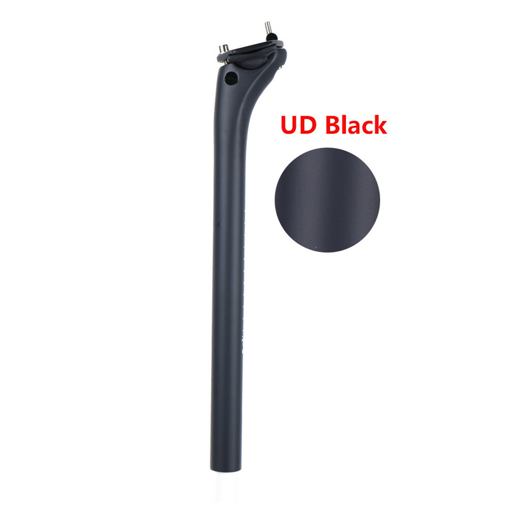 UD Carbon Fiber Bicycle Seatpost Offset Cycling Seat Post 27.2/30.9/31.6mm Matte