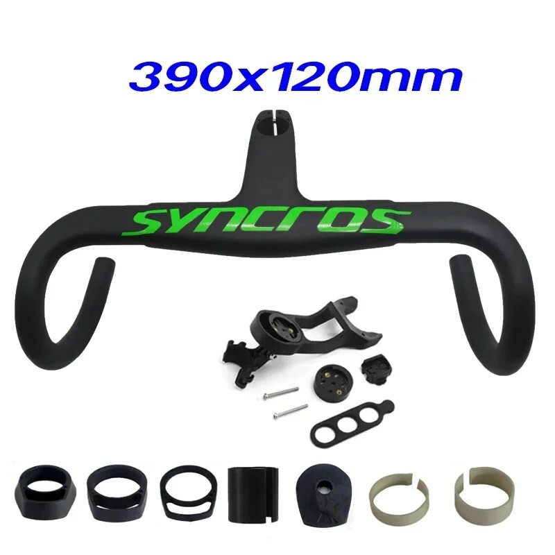 Carbon Road Bicycle Handelbar with Washers Diameters 31.8/28.6mm Bicycle Parts