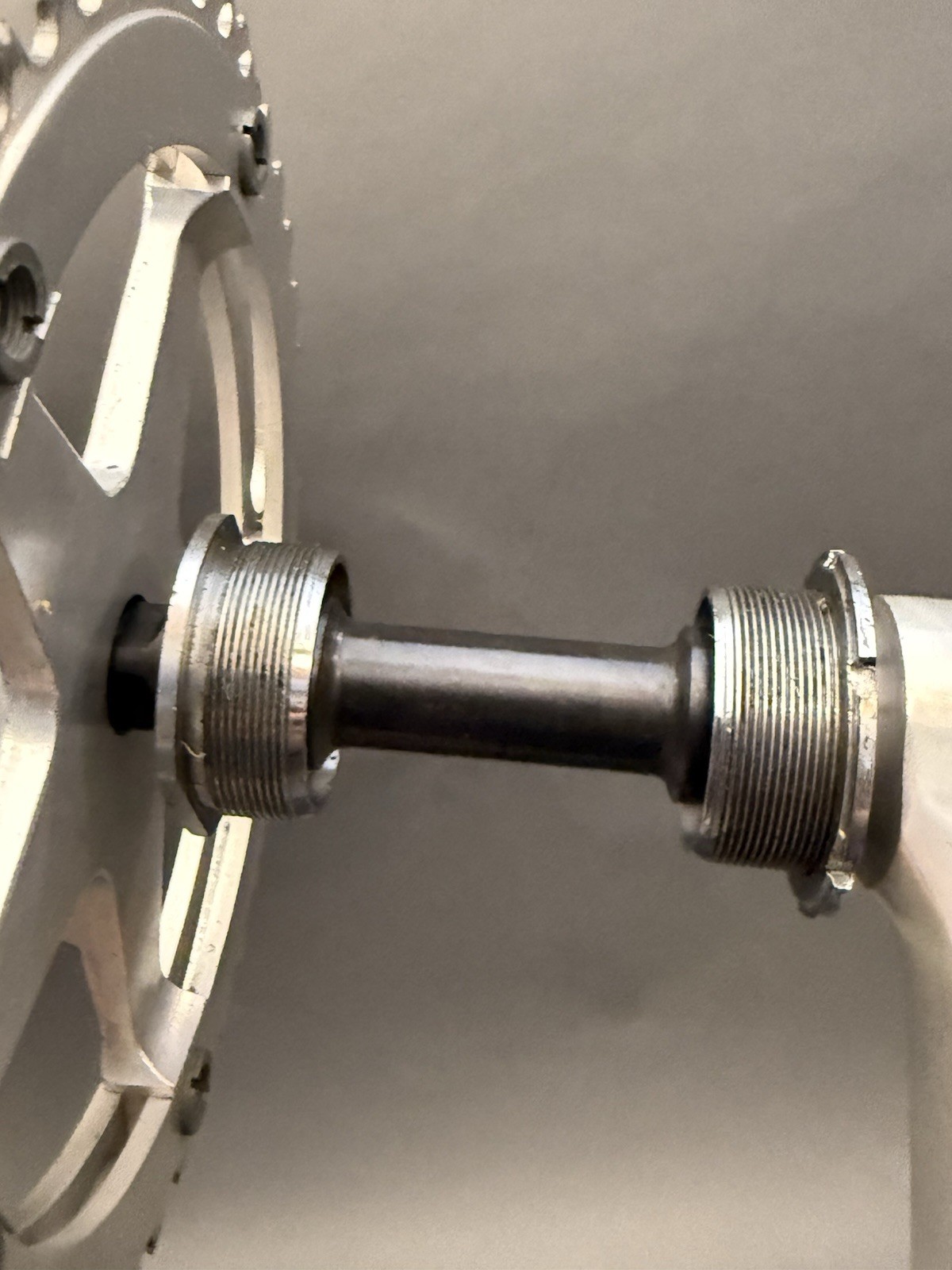 Sugino Mighty Competition Crankset Double Crank Bicycle W/Bottom Bracket. VTG