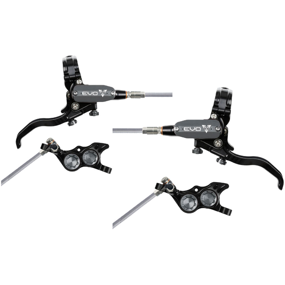 Hope EVO TR4 Hydraulic Disc Brake and Lever Set – 4-Piston, Post Mount, for