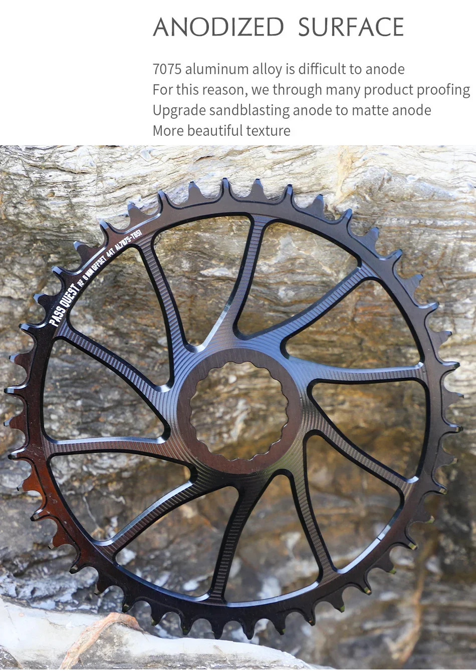 6mm Offset Narrow Wide Chainrings for Straight Mounted Crank 9/10/11/12 Speed