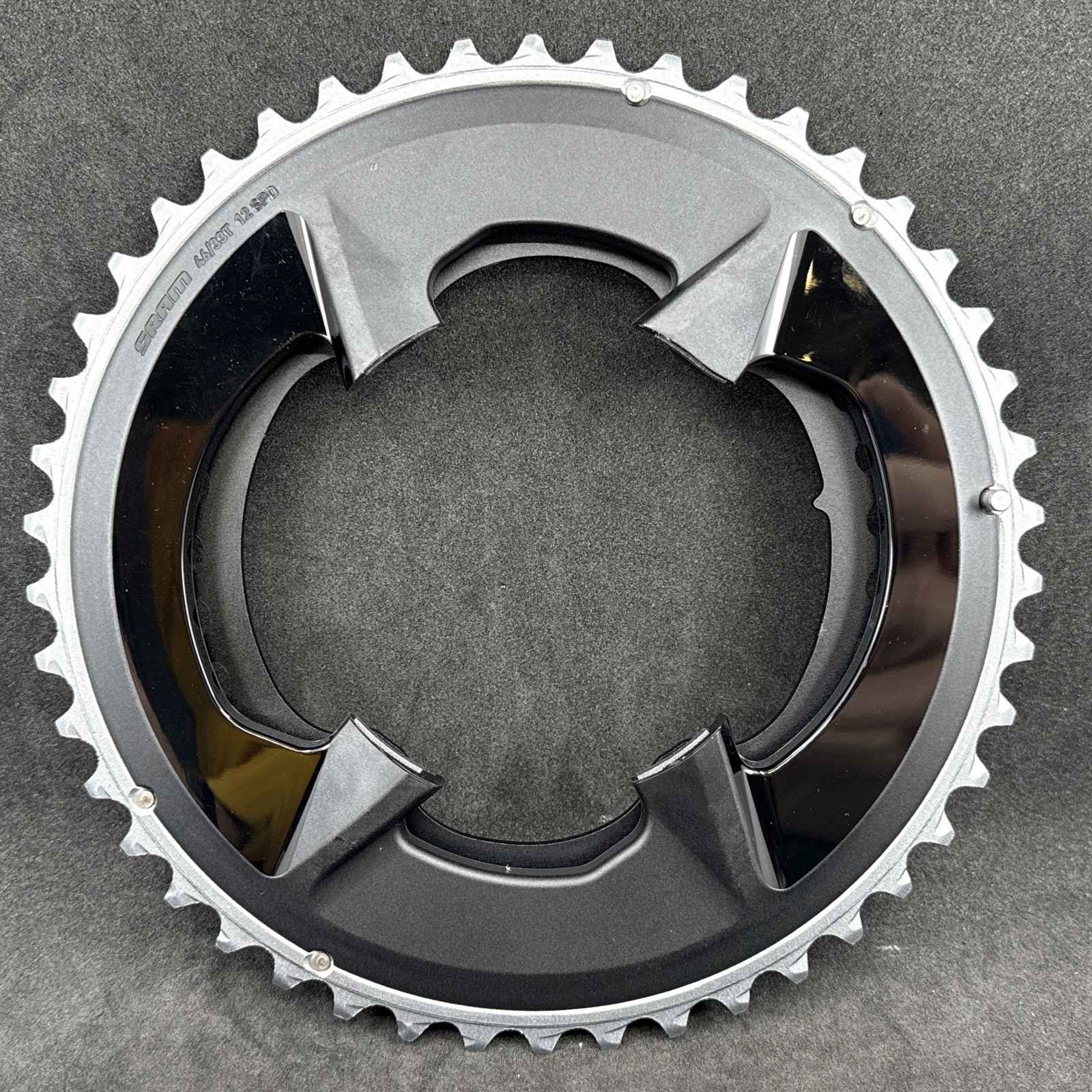 SRAM Rival AXS D1 2×12-Speed 46 & 33t Chainrings 107 BCD 4-Bolt NEW with BOLTS!