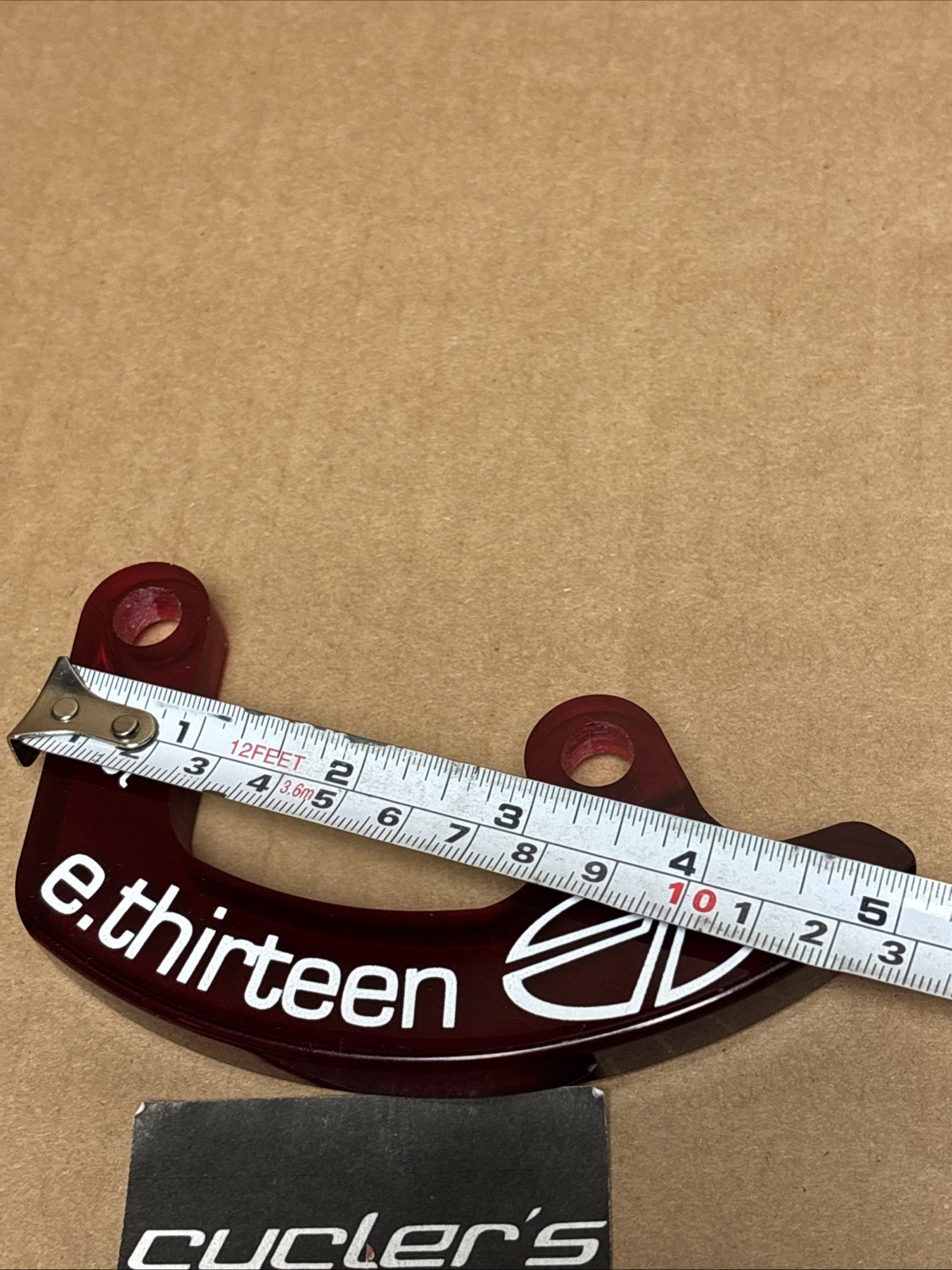 NOS 40T Ethirteen Taco Clear Red Bash Guard For Mtb DH Bike Bicycle Fit: Marin