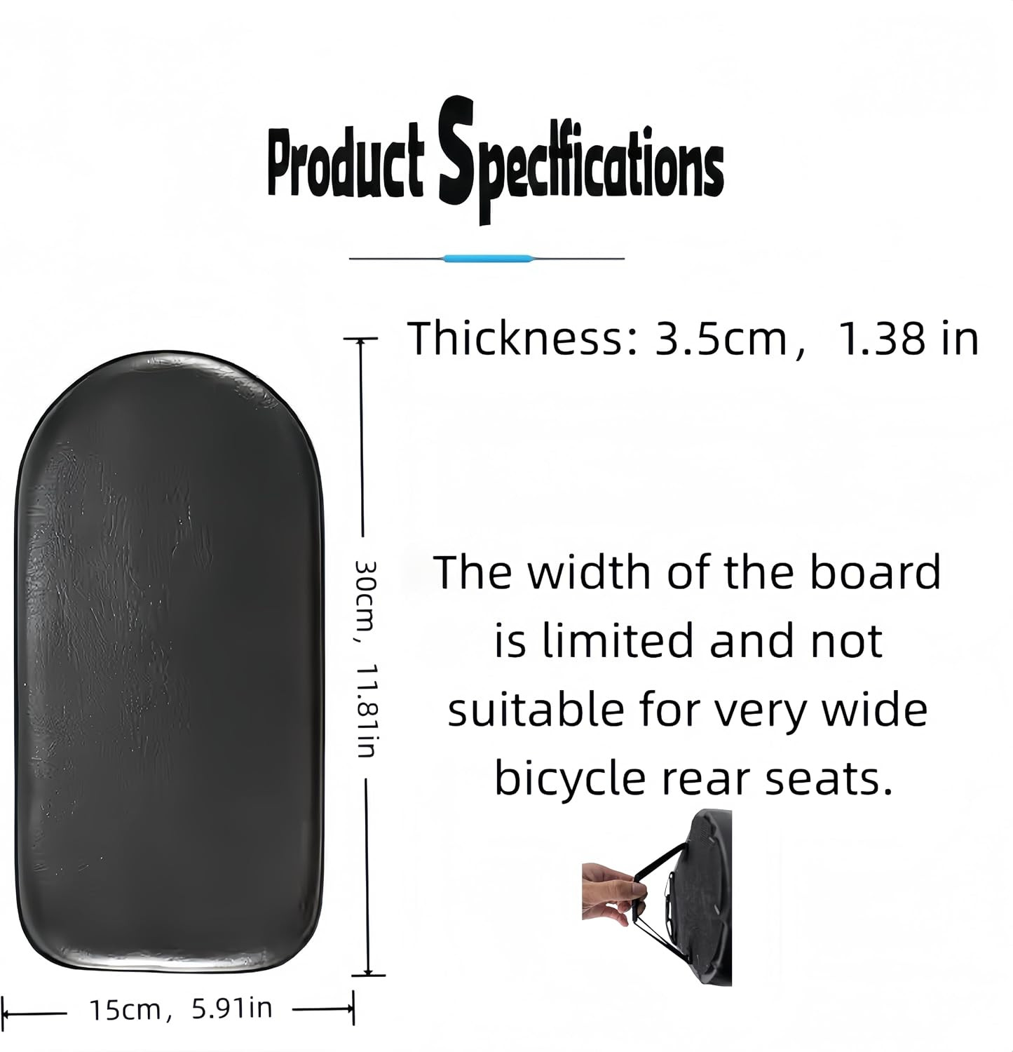 Bike Saddles Universal Fit for Standard and Ebikes Comfortable Bike Seat Cushion