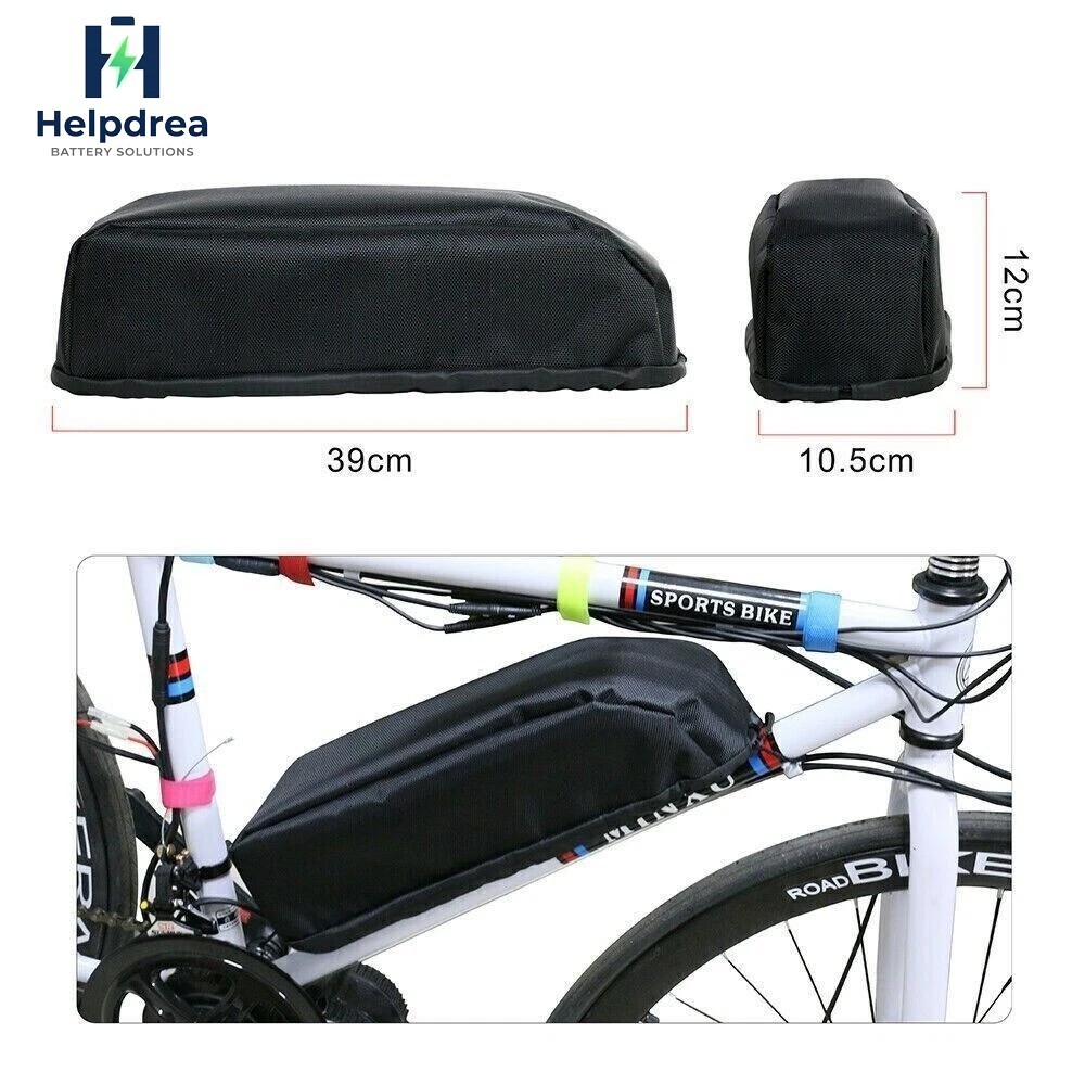Ebike Battery Cover Waterproof Dustproof Resistant Bike Bicycle Frame Protective