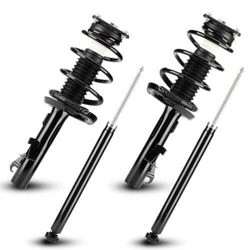 Front Rear Complete Struts Shock Absorbers with Coil Spring Fit for Mazda 3