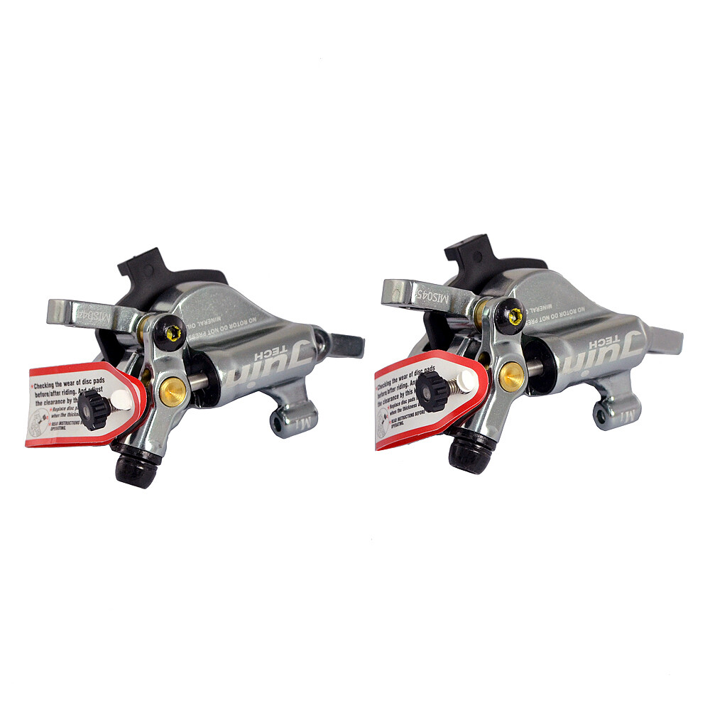 JUIN TECH M1 Hydraulic MTB E-bike Disc Brake set 160mm w/ Rotor (F+R) , Gray