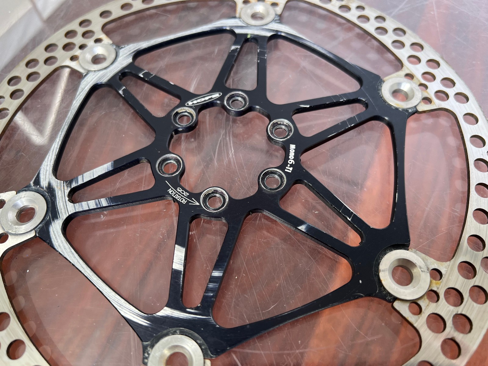 Vintage Hope Mono 6 Ti Brake Rotors Rotor Set 205mm Downhill 26″ DH Retro MTB