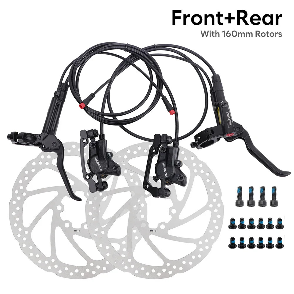 Mountain E-bike Oil Brake Caliper Power Off Hydraulic Disc Brake Sets 800/1500mm