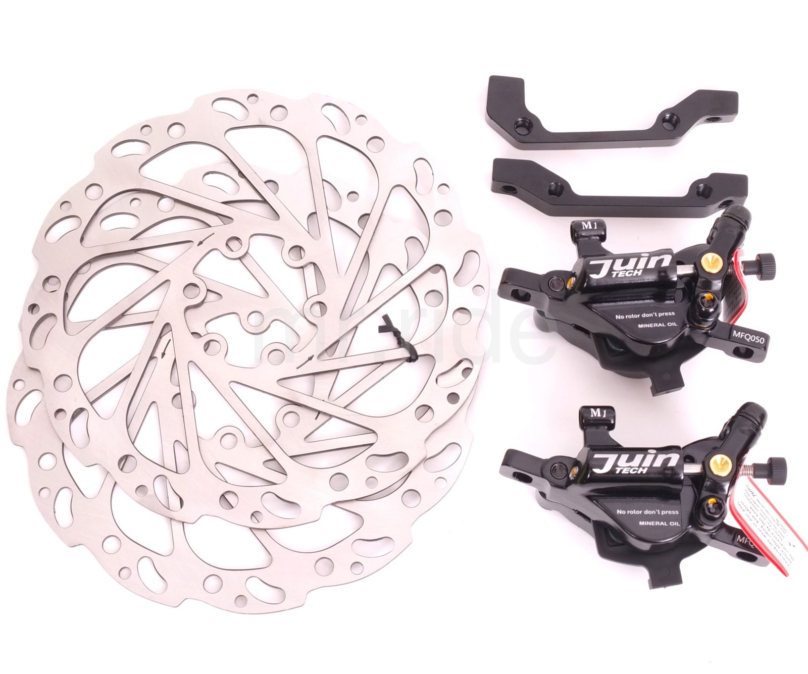 Juin Tech M1 – Cable actuated hydraulic MTB Disc Brake set w/160mm Rotor Black