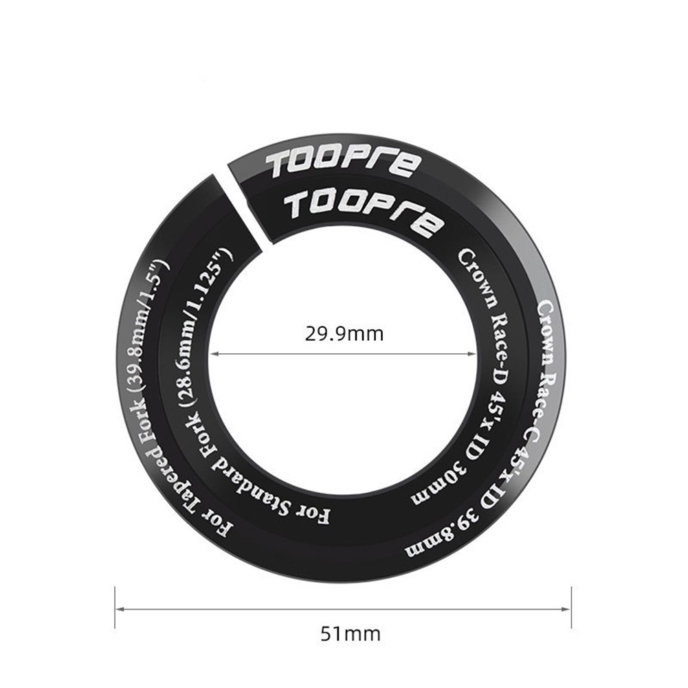 1pc 1.5in Aluminium Alloy Steerer Tube Adapter Headtube Reducer Straight Tapered