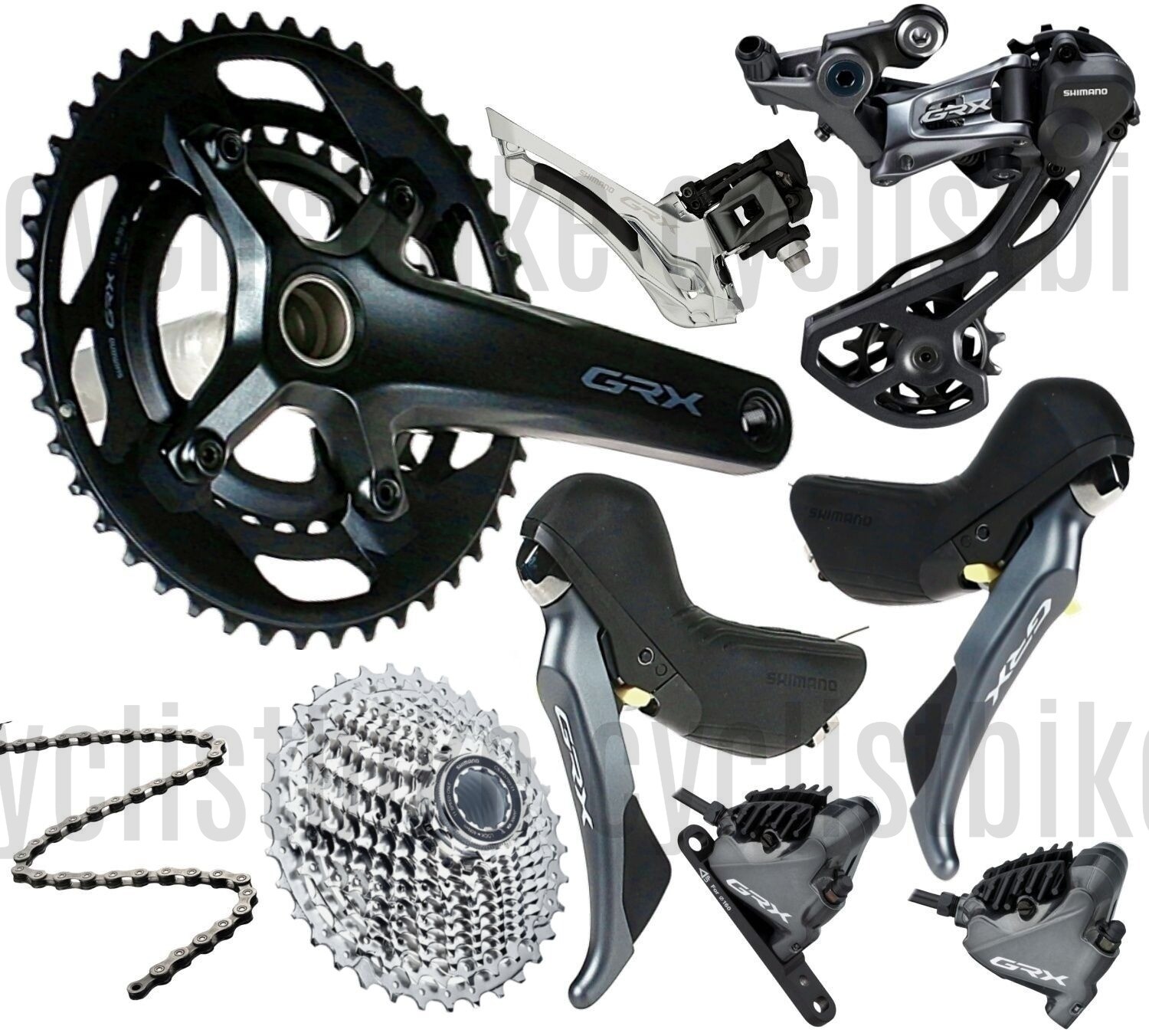 Shimano GRX RX810 Mechanical 2x11speed Groupset comes with RX600 Crank New