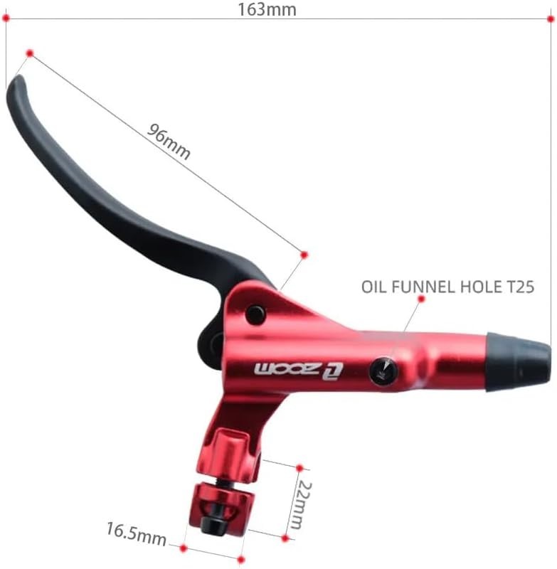 Hydraulic Brake Lever Replacement Kit for ZOOM HB875 HB876 Black Left Handle
