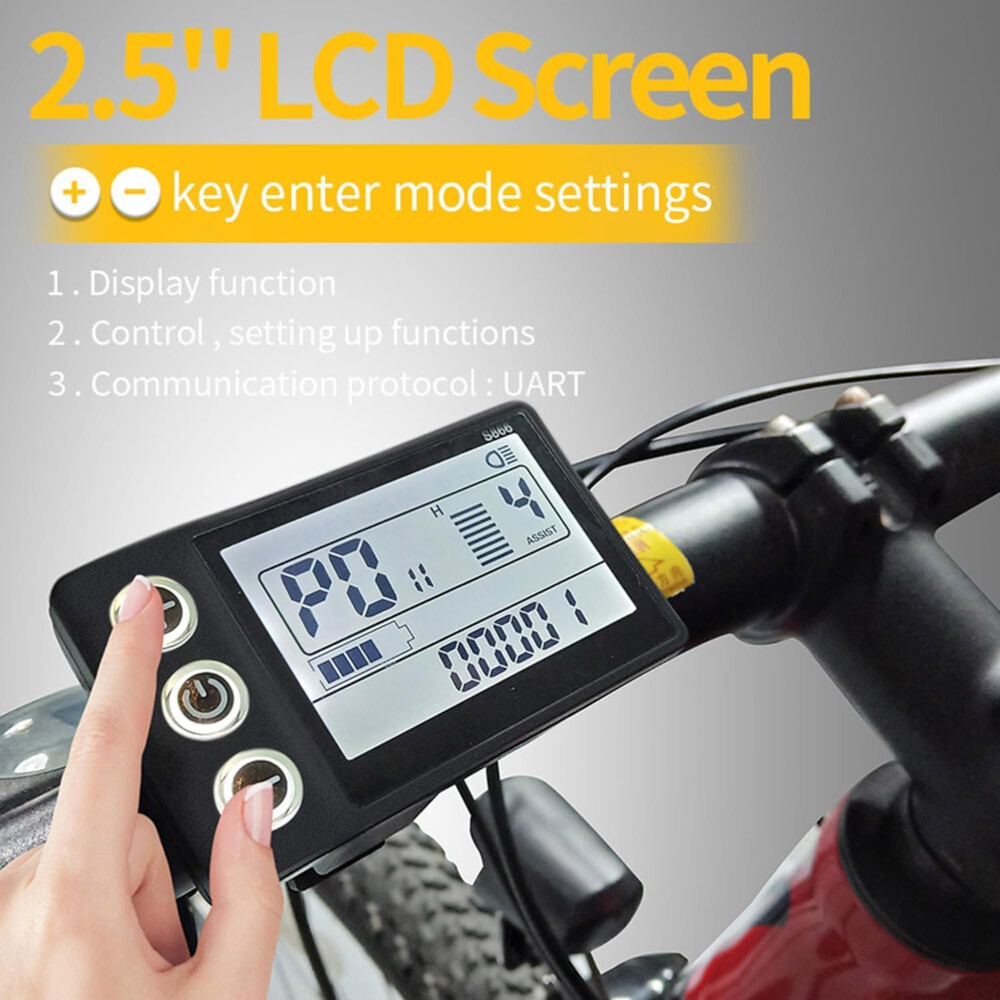 For E-bike LCD Display 24V/36V/48V Display E-Bicycle Electric Bike Scooter 2024