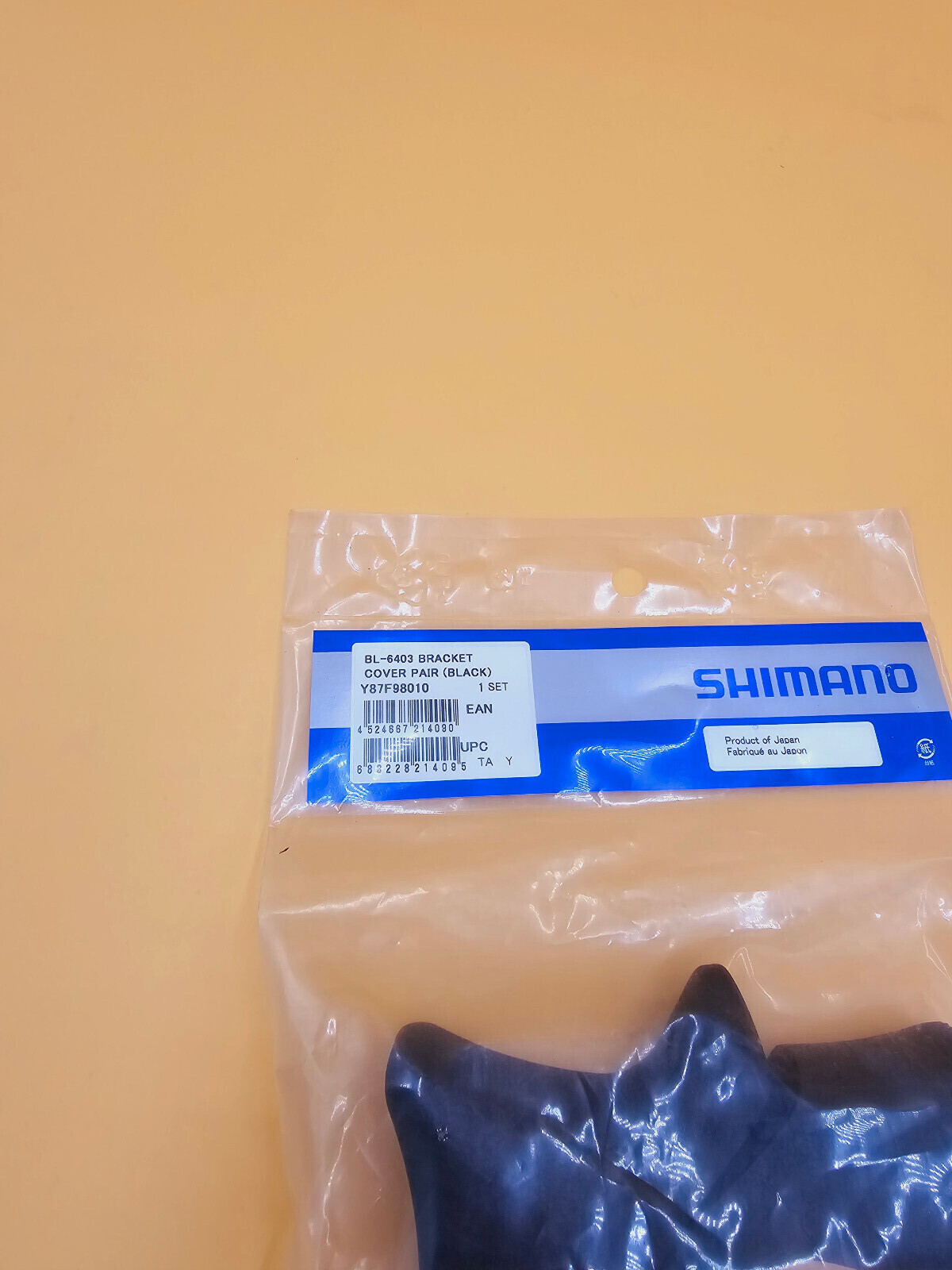 NOS NEW NIB Hoods Shimano 600 BL-6403 6400 Black Brake Levers Rubbers Black