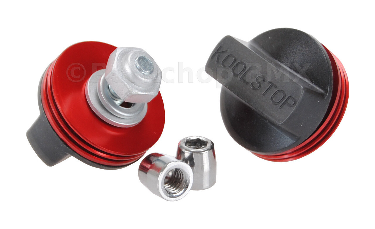 KOOL STOP Intl’l old school BMX finned bicycle brake pads RED