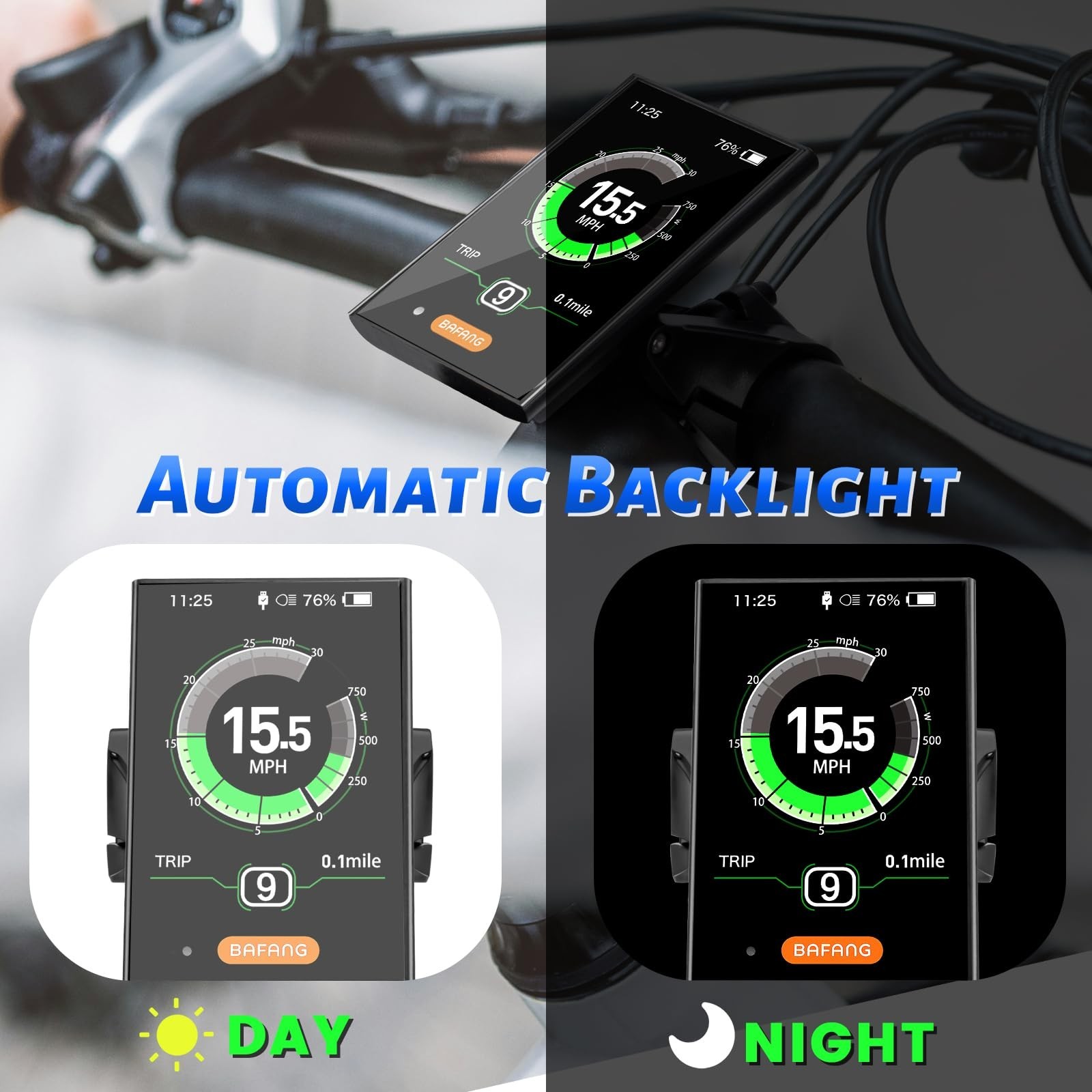 BAFANG Ebike Display DPC18 for BBS01B BBS02B BBSHD UART Version Mid Drive Mot…