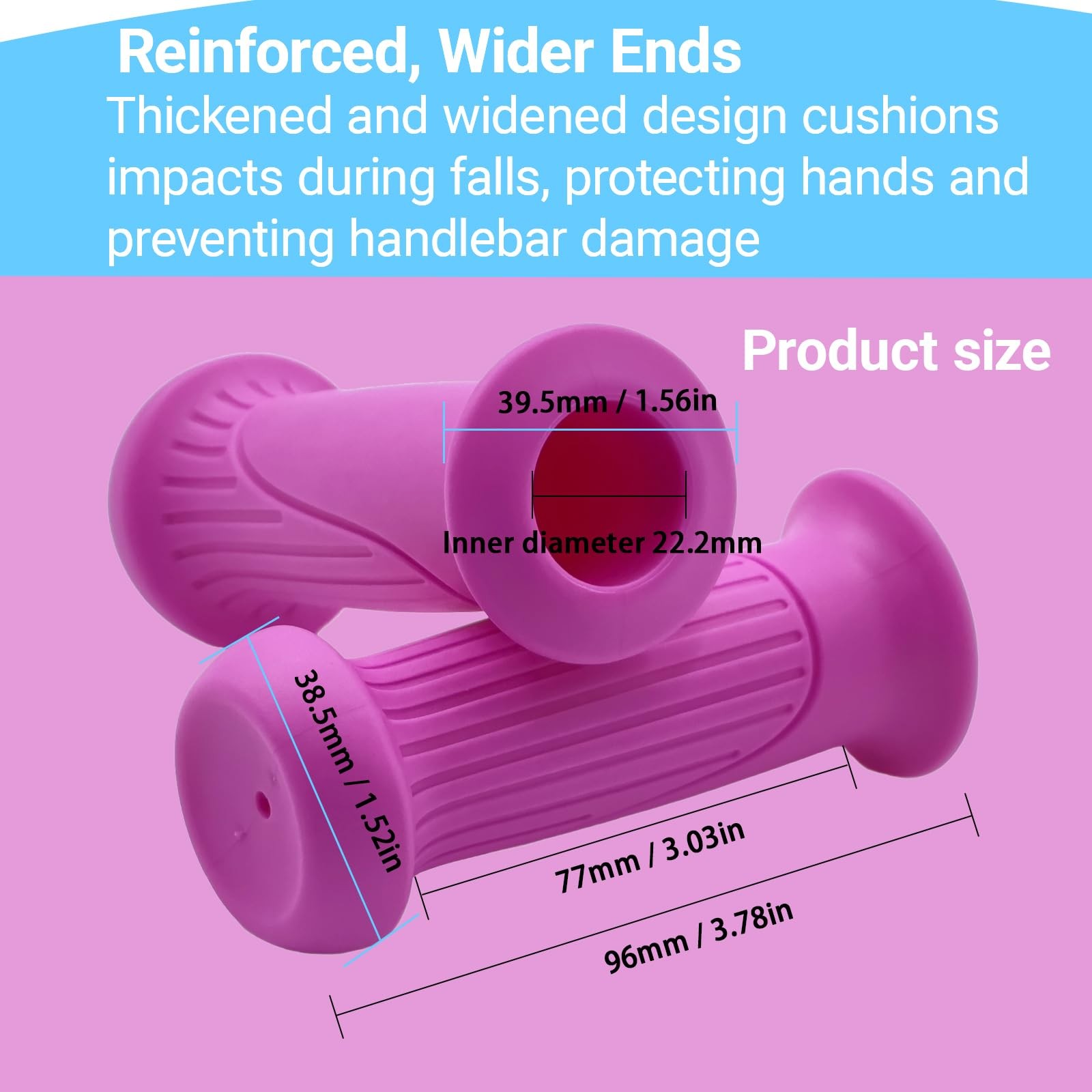 Bike Handle Grips Non-Slip Bicycle Handlebar Cover for Mountain Bike, Scooters