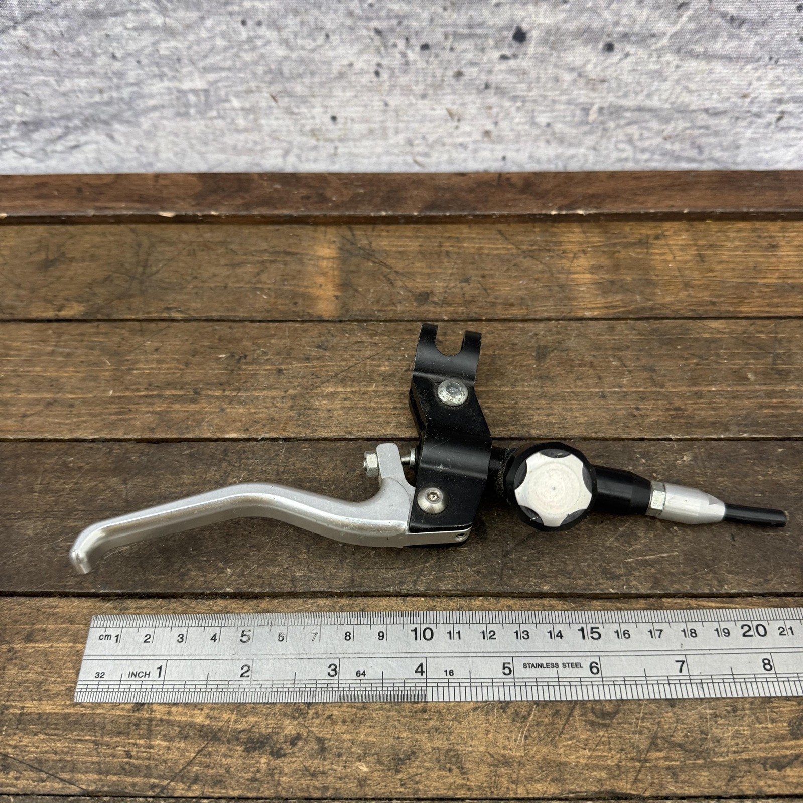 Vintage Hope Hydraulic Rim Brake Lever Black Silver 2-Finger TPA Dial Trials Par