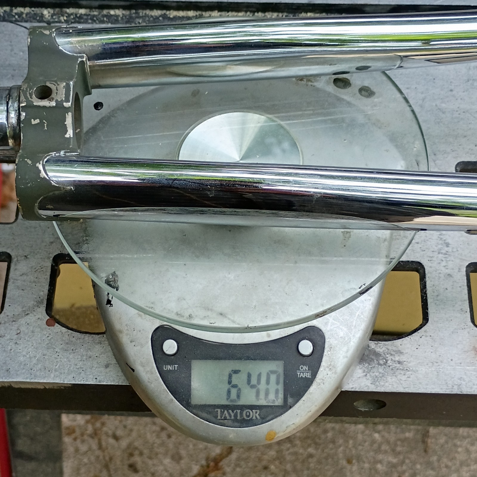 Rigid Steel Road Bike Fork 1″ Threaded. Chrome plated 640g 502mm steerer