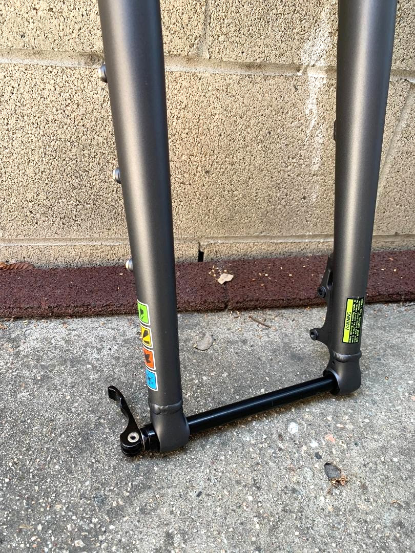 Grey FAT Bicycle Fork 1″ THREADLESS Disc For 26″ x 3.0-4.0 Wheel MTB BMX E-Bike