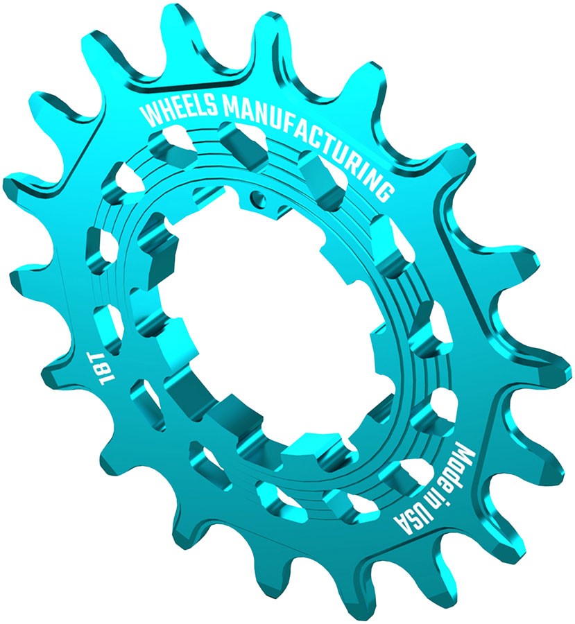 Wheels Manufacturing SOLO HG Cog – 18t, Fits SOLO-HG Kits, Teal