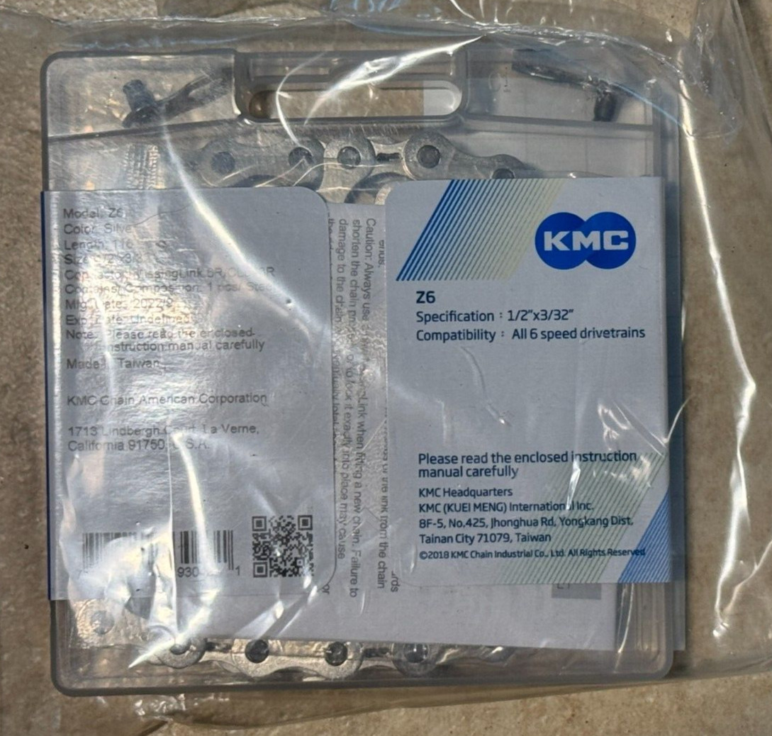 KMC. Z6 Speed 116 Link MTB /Mountain/ Road Bike Bicycle Chain – KMC