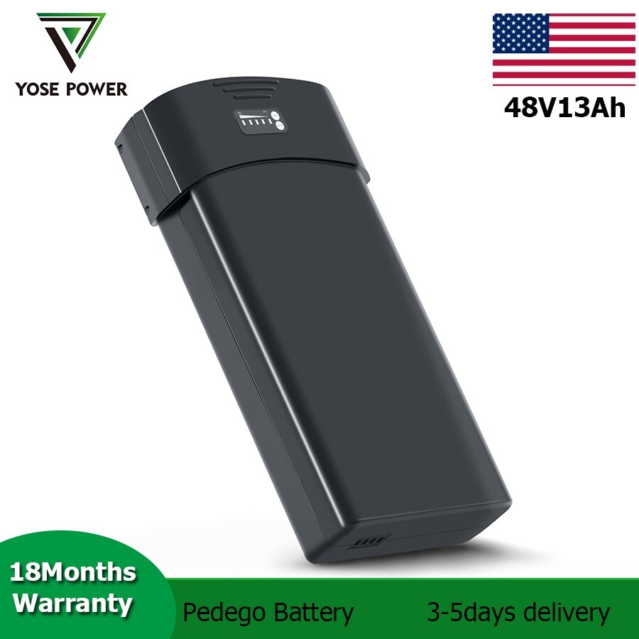 Pedego Electric Bike Battery 48V 13Ah Lithium Ion Rear Ebike Battery Pgoebikes