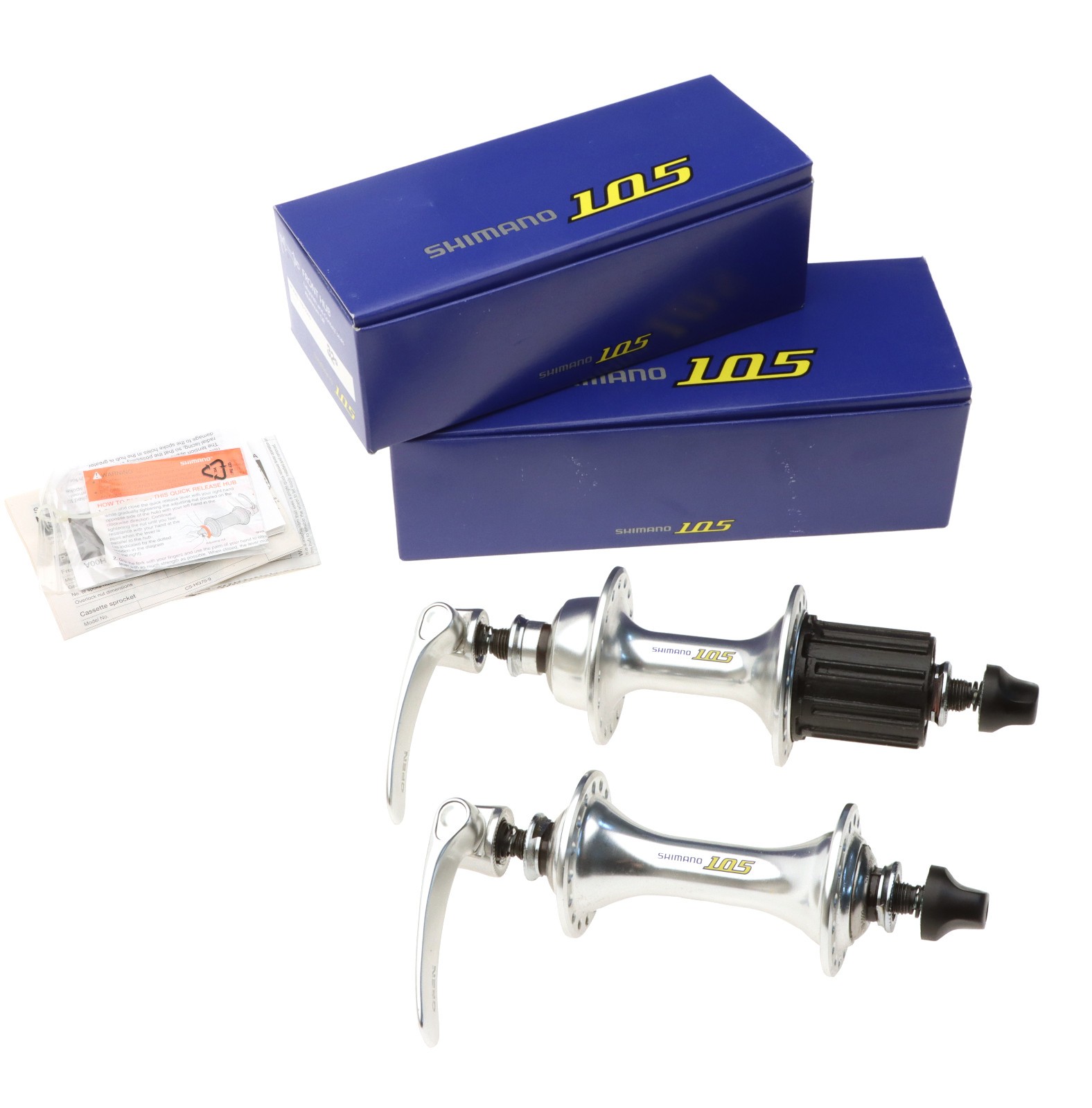 Shimano 105 5500 Hubset HG Road 32h 100/130mm QR 9/8 Speed NEW NOS