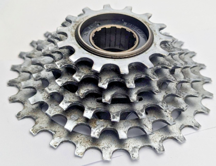 SHIMANO INDEX SIS JAPAN 6 Speed Freewheel 14 TOOTH 28 TOOTH MF-Z012 SILVER