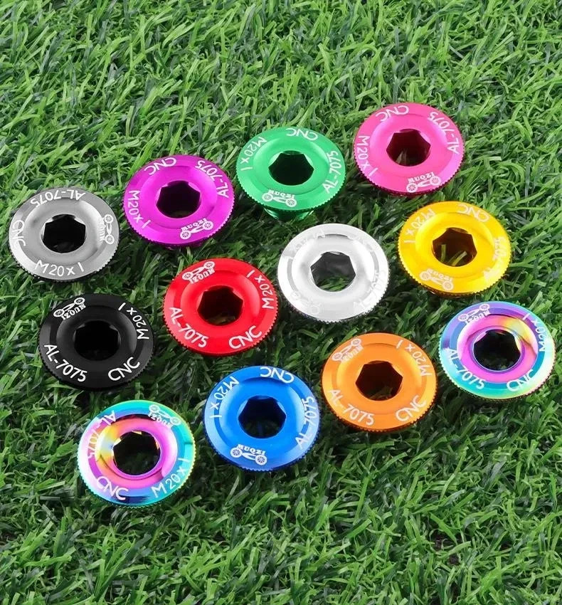 NEW M20 Bike Crank Cover Cap Aluminum MTB Road Crankset Screw Dust Cap