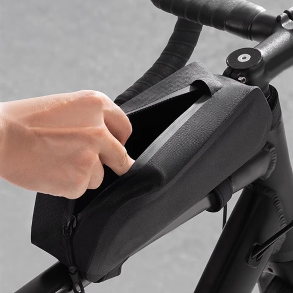 Bike Bag with Three Point Positioning for Secure Attachment and Riding