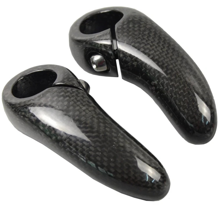 Lightweight Carbon Fiber Bar End Plugs 22.2mm for MTB Road Bicycles Handlebar