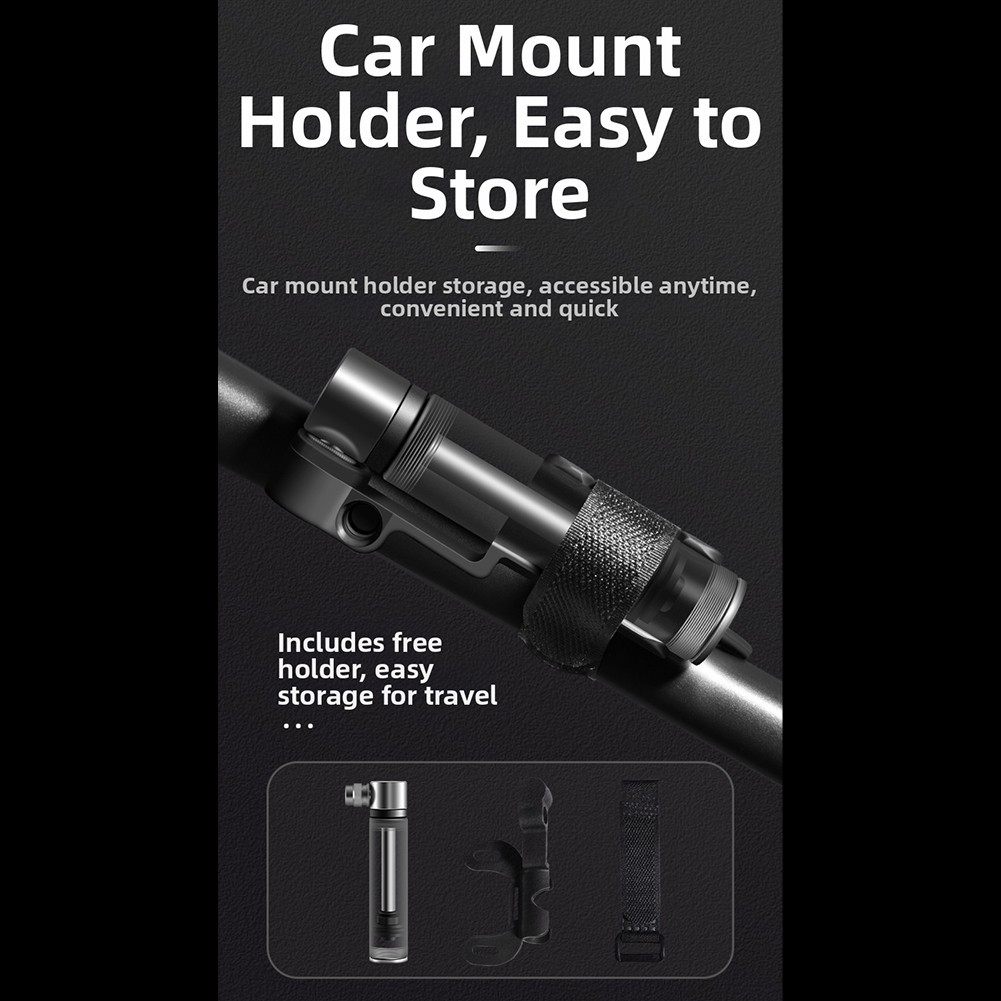 Miniature Portable Bike Pump High Pressure with Ball Needle for Road Bikes