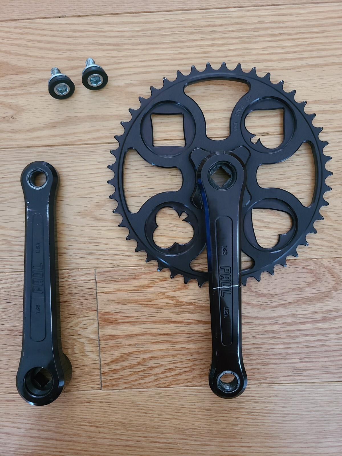 Paul Royal Flush Single Track Crankset 46 T 165 MM Black