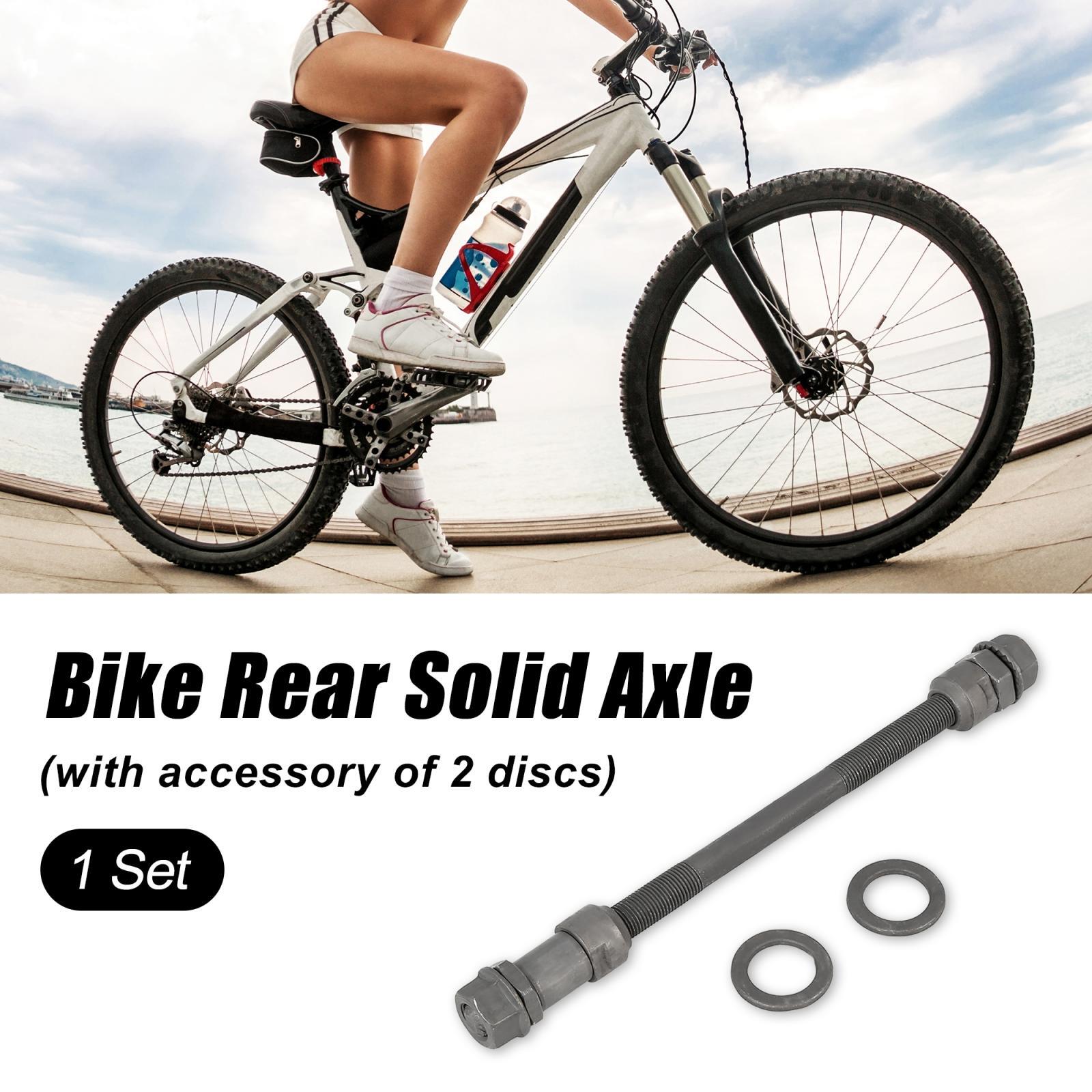 1 Pcs 9.5mm Wheel Hub Axle Rear Axle Solid Shaft Black for MTB Road Bicycle