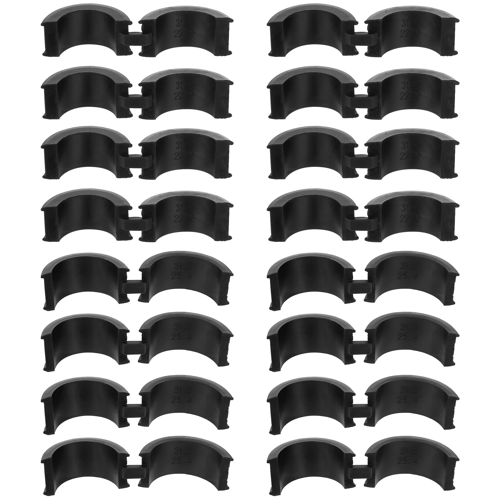 16 Pcs Bicycle Handlebar Rubber Gasket Fits 22.2/25.4 to 31.8 mm Bike Handlebar