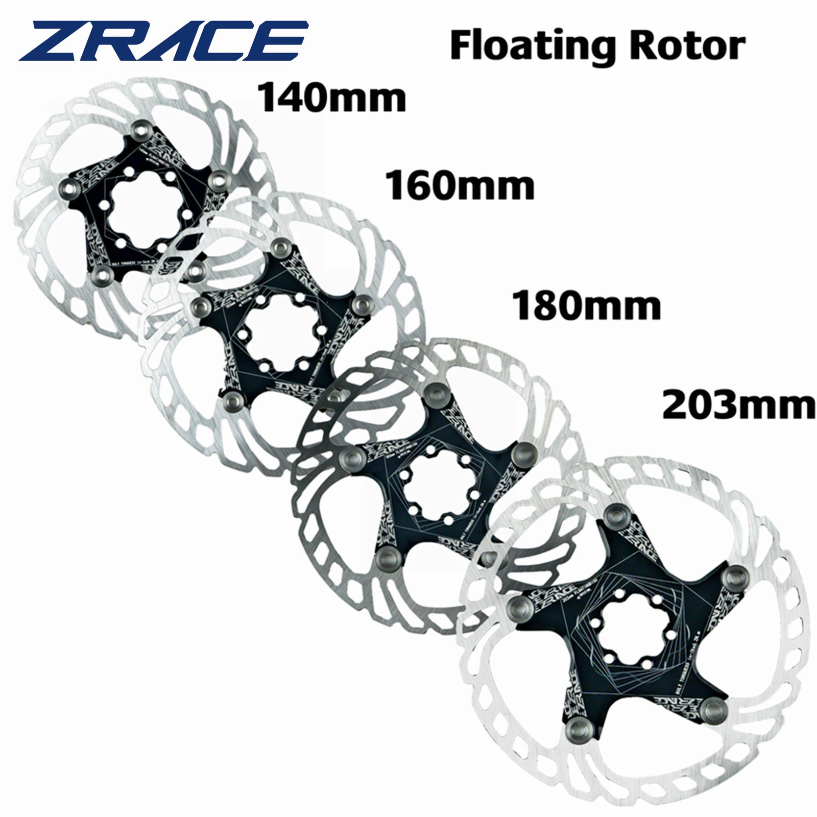 Bike Brake Rotor Strong Heat Dissipation Floating Rotor 160Mm 180Mm 203Mm MTB Di