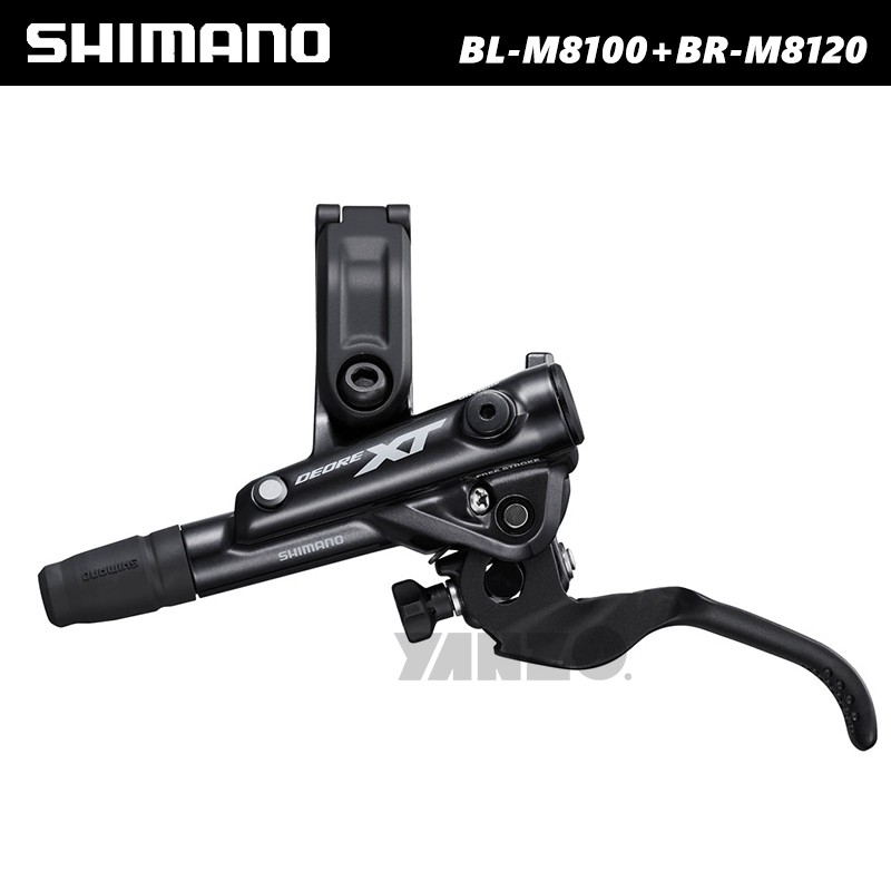 Shimano XT BL-M8100 BR-M8120 4-Piston Hydraulic Disc Brake Set – Left Lever
