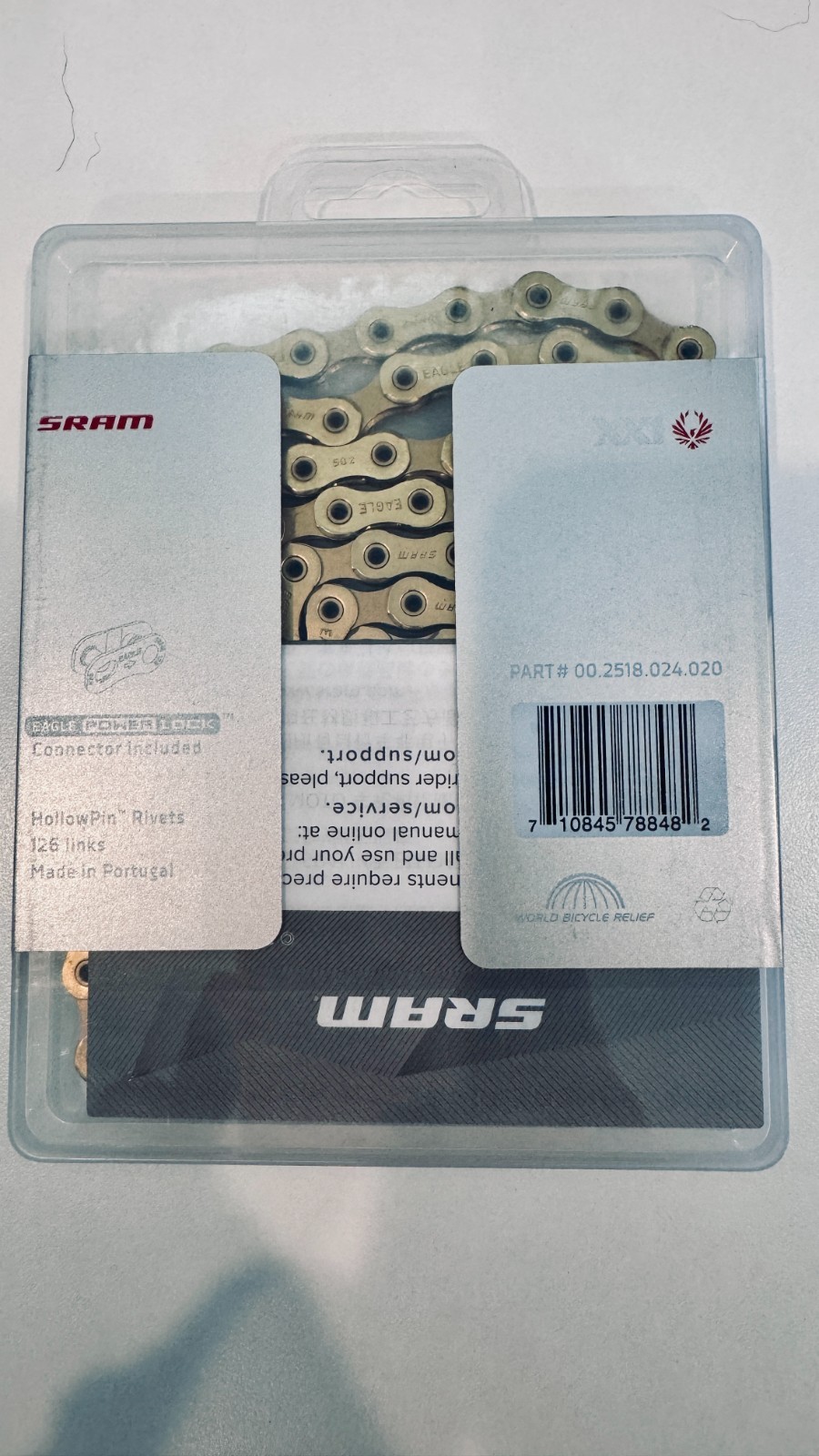 SRAM Pre-Waxed! PC-XX1 12 Speed Eagle Chain – Gold – FREE SHIPPING