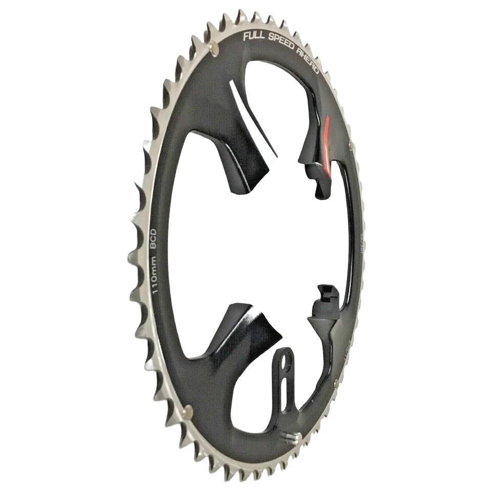 FSA K‑Force ABS 52T Chainring 110BCD 5‑Bolt 10‑11sp Red Decal WA426