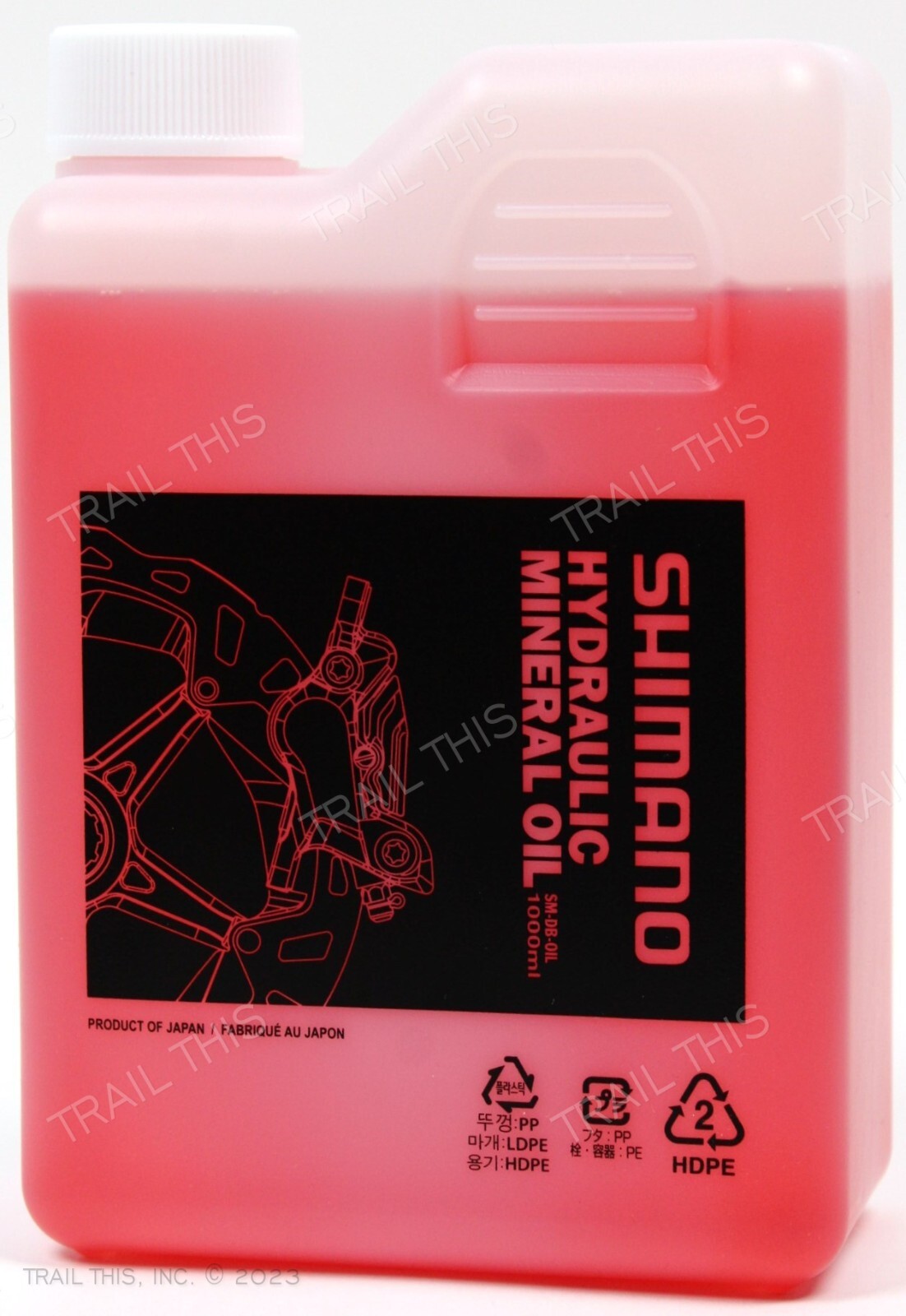 Shimano 1000ml Mineral Oil Brake Fluid Hydraulic Disc Bike 1L 1-Liter Bottle