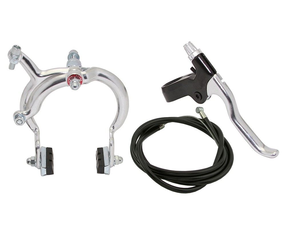 1080 Rear Bicycle Alloy Side-Pull Caliper Brake Silver – Long Reach 78–102mm.