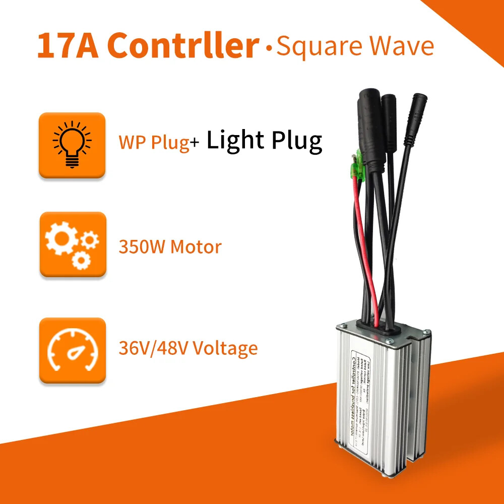 E-bike Controller 36V/48V 250W-1000W Waterproof Plug 15A/17A/22A/25A/30A Motor