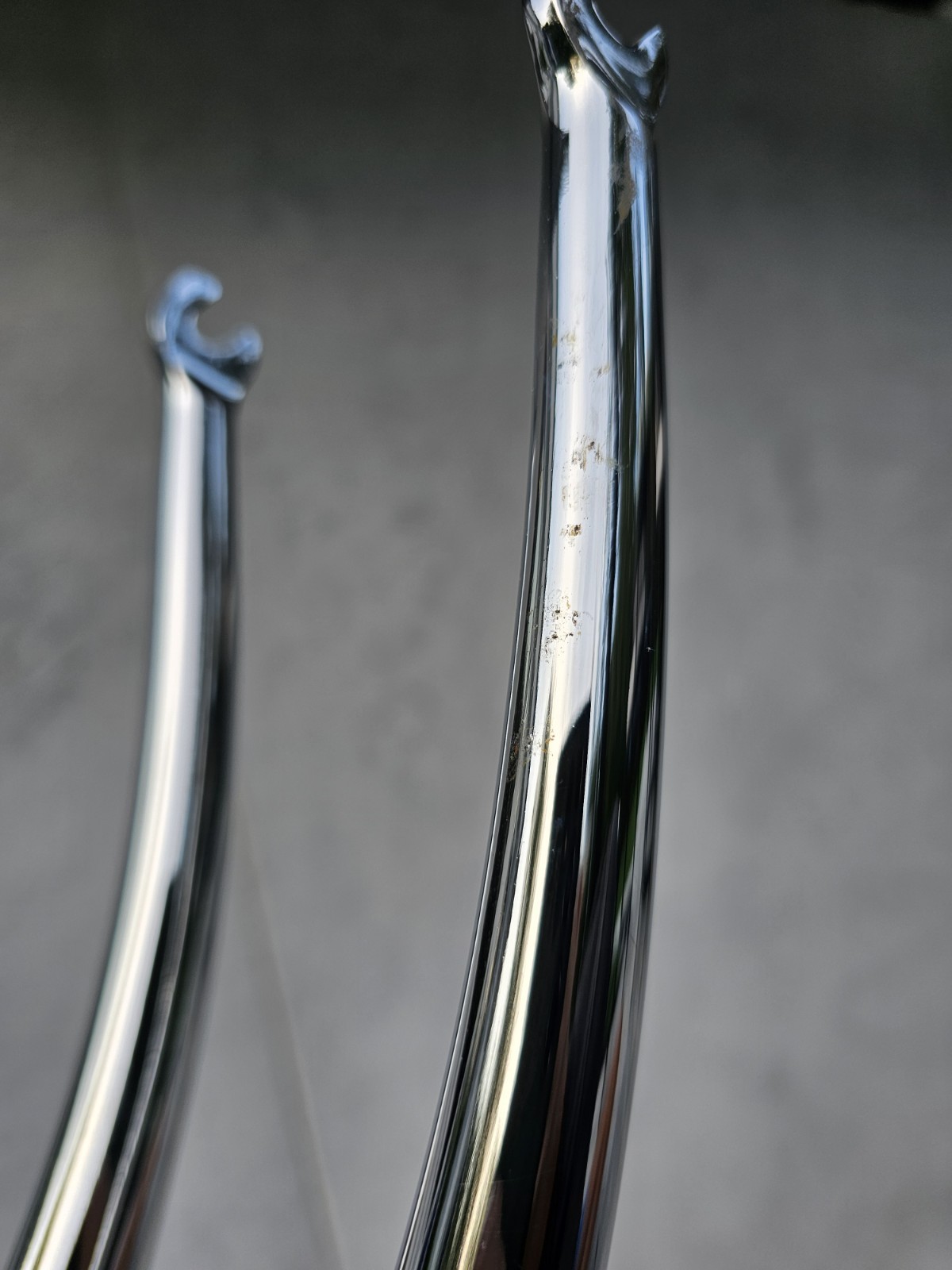 Columbus Casati 1″ Threaded Steel Fork – 146mm Steerer, 64mm Thread, Chrome/Blue