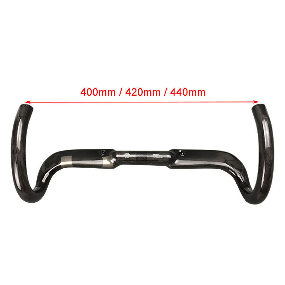 For Toseek Bike Bicycle Racing Drop Bar Handlebar UD Carbon Fiber 400/420/440mm