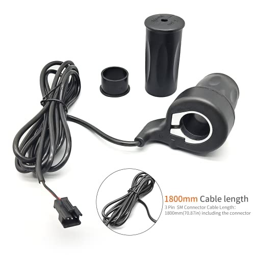 Electric Bicycle Right Handle 20X Half Twist Throttle 24V 36V 48V Black SM Plug