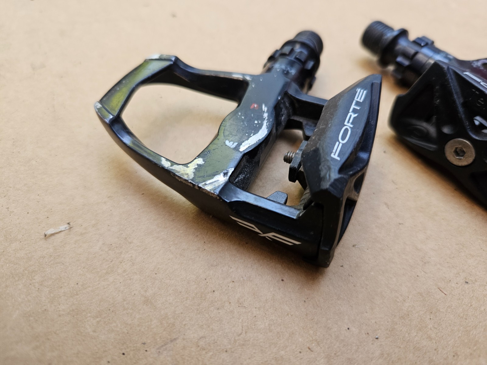 Forte Team SPS-1 Road Bike Clipless Pedals Left Right Set Black 9/16″